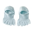 thumbnail image 1 of 1 par de calcetines con punta para mujer Salvador calcetines bajos suaves para correr azul, 1 of 10