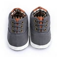 thumbnail image 6 of Bnwani Kids Shoes Boys Infant Girl Newborn Canvas Shoes Baby Boys Soft-Soled Casual New Shoes Dark Gray Size 12-18 M, 6 of 6