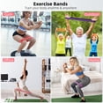 thumbnail image 5 of Resistance Loop Exercise Bands with Instruction Guide and Carry Bag, Set of 5, Pink, 5 of 8