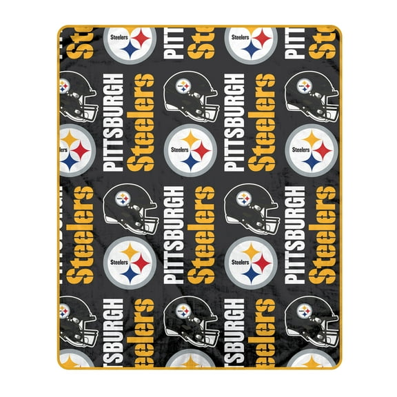 Pegasus Pittsburgh Steelers 50" x 60" Homefield Stacked Logos Ultra Soft Blanket