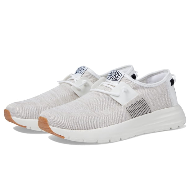 Zapatos HEYDUDE Sirocco Mocasines Blancos Livianos