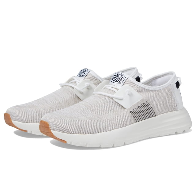 Zapatos HEYDUDE Sirocco Mocasines Blancos Livianos
