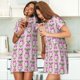 thumbnail image 4 of Easygdp Cute puppy Camisón de manga corta para mujer, informal, estampado, 4 of 6
