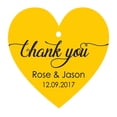 thumbnail image 1 of 100 PCS Personalized Wedding Favor Gift Tags Thank You Custom Made Heart Shape Hang Tags, 1 of 1