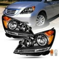 thumbnail image 4 of For 2005-2010 Honda Odyssey Black Housing Amber Corner Headlights Assembly Pair, 4 of 6