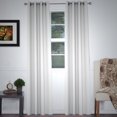 thumbnail image 2 of Lavish Home Blackout Grommet Curtain Panel - 84 inch length - Ivory, 2 of 4