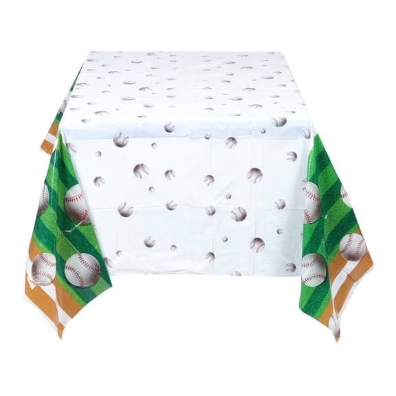 ifundom Baseball Table Cover PE Material Assorted Colors for Outdoor Gatherings and Parties