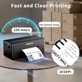 thumbnail image 6 of Rongta 4x6 Bluetooth Thermal Shipping Label Printer, Wireless Shipping Label Maker for Amazon FBA, Shopify, FedEx | Compatible with Windows/Mac/Android/iOS (Black), 6 of 6