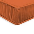 thumbnail image 2 of Jordan Manufacturing Sunbrella 22.5" x 22.5" Spectrum Cayenne Orange Solid Square Outdoor Deep Seat Cushion with Ties and Welt, 2 of 8