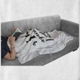 thumbnail image 6 of Romantic Soft Flannel Fleece Throw Blanket, If I Had to Choose Again I'd Still Choose You Inspirational Brush Calligraphy, Cozy Plush for Indoor and Outdoor Use, 70" x 90", Black White, by Ambesonne, 6 of 6