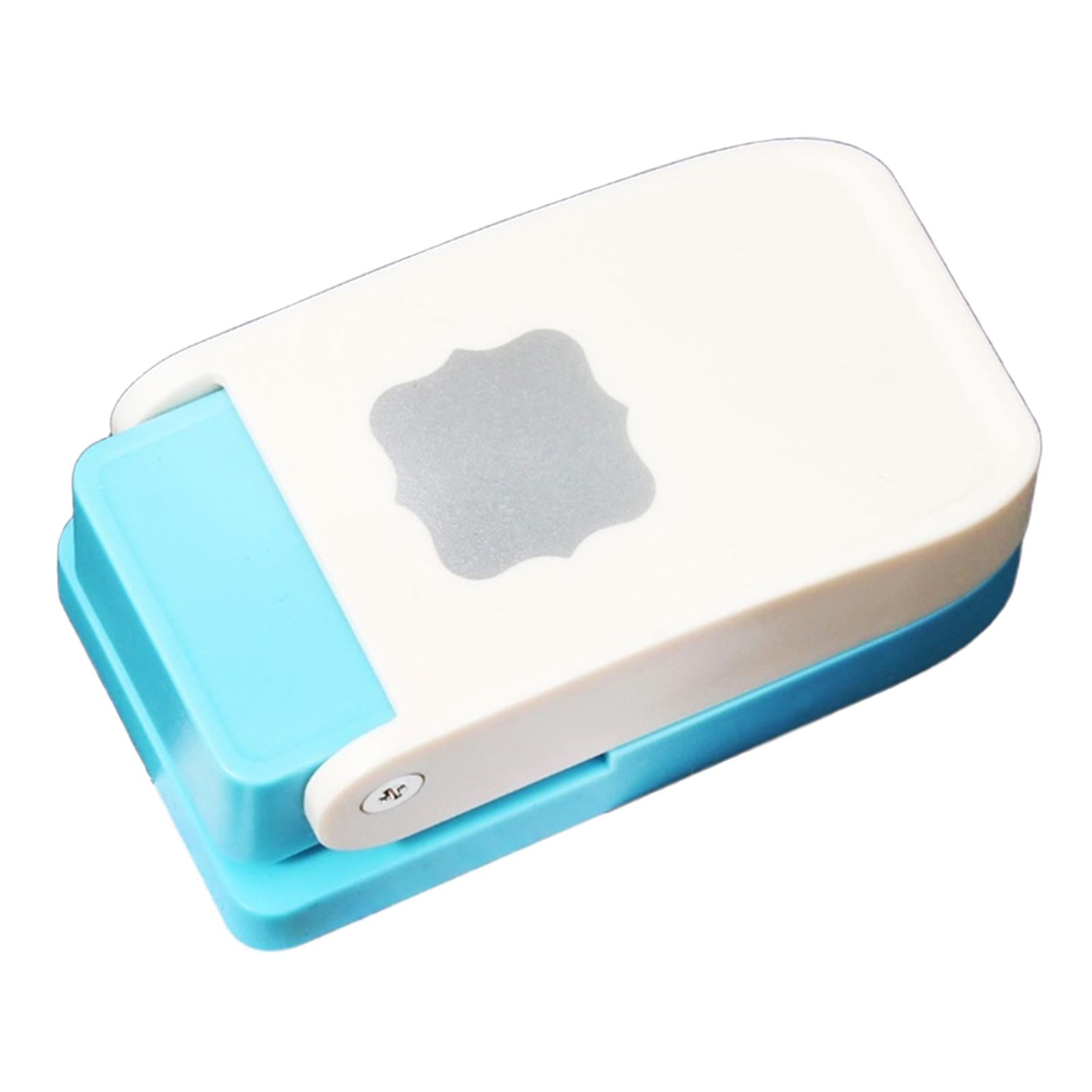 S SERENABLE Craft Hole Punch Single Crafting Scrapbook Punches Small Paper Puncher Art Cutter Tool Mini Cutter Punchers Portable PP Material Suitable for Handmade Card Making Office Square frame