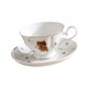 thumbnail image 2 of Taza de cerámica para café, té, diseño de , 180 ml, regalo único, taza de café con platillo, , para el hogar, cafetería, té., 2 of 9