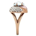 thumbnail image 4 of RareGem GL220 - IP Rose Gold(Ion Plating) Brass Ring with Top Grade Crystal in Clear, 4 of 4