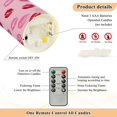 thumbnail image 5 of Iauyy Flameless Candles Battery Operated LED Pillar Candles with Remote and Timer, Lipstick Mark Pattern Set of 2 （S), 5 of 8