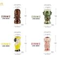 thumbnail image 4 of Ceramic Hawaiian Luau Tiki Mugs (Set of 4 Mugs), 4 of 5