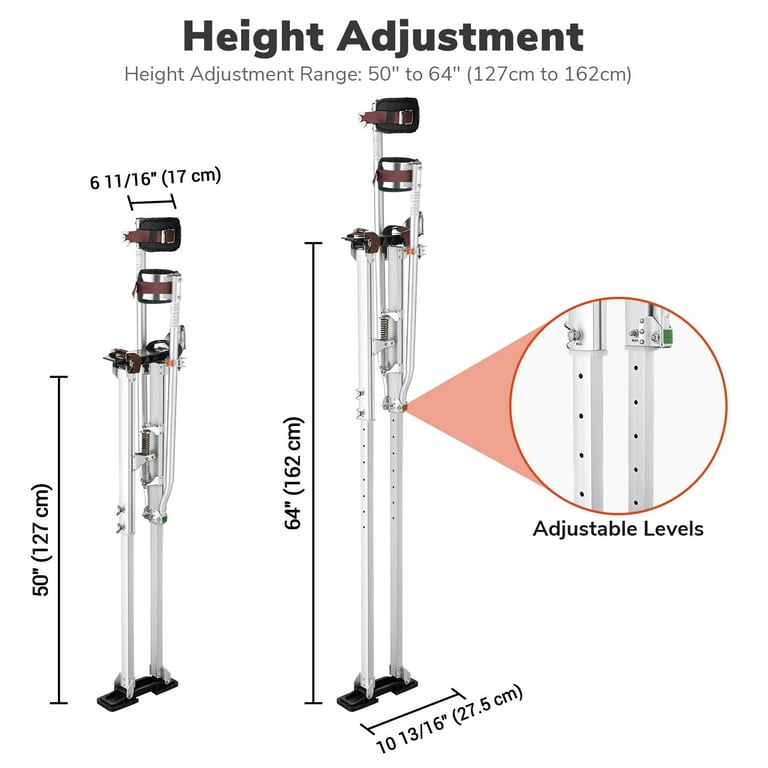 Yescom Drywall Stilts with Leg Protective Pads 50 Yescom Drywall Stilts with Leg Protective Pads 50
