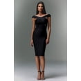 thumbnail image 1 of Vestido Bellabarnetten Fresco sin mangas con cuello en V, vendaje midi, 1 of 6