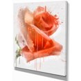 thumbnail image 2 of Peinture de Roses Rouges avec Éclaboussures - Impression sur Toile Florale, 2 of 4
