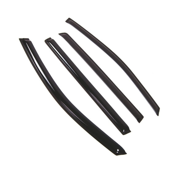 Tuningpros WD2-653 Outside Mount Window Visor Deflector Rain Guard Dark Smoke 4 Pcs Set For 2011-2017 Nissan Quest