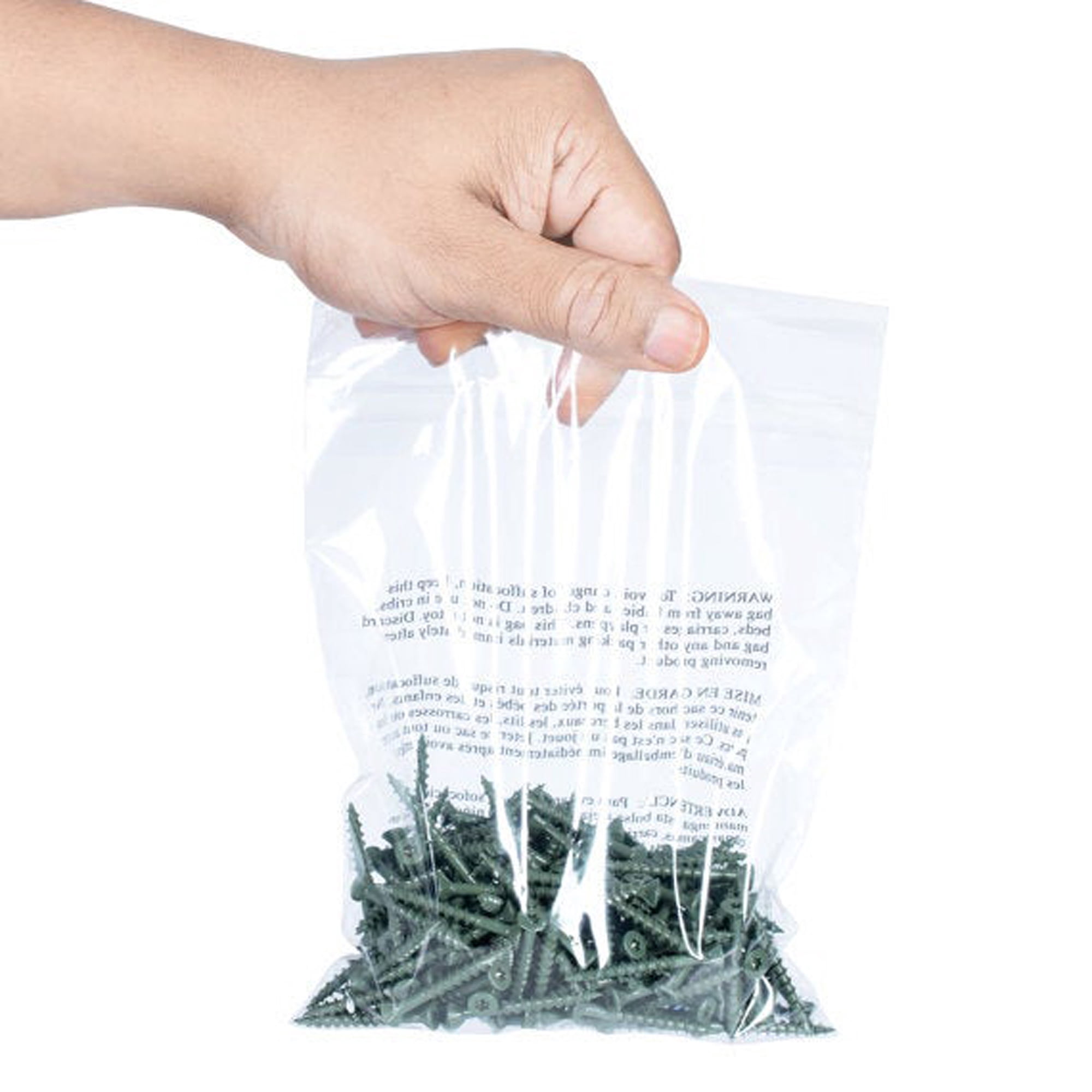 Pack of 500 Clear Resealable Packaging Bag 12 x 18 inches – Ideal for Packaging Use, Apparel, Candy, and Small Items