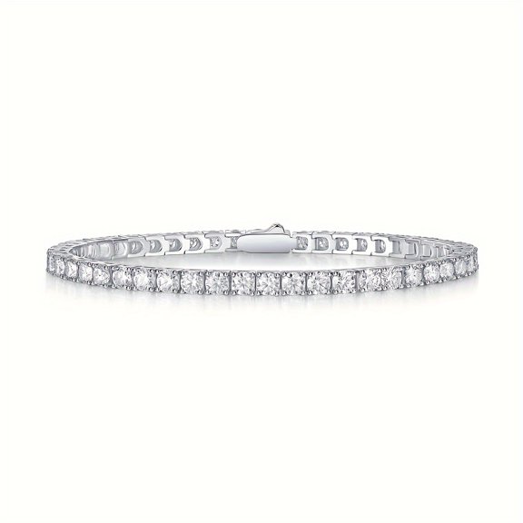 925 silver moissanite tennis bracelet/blazing/temperament fashion/party/anniversary/gift for boyfriend and girlfriend/18K gold plated/holiday gift