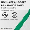thumbnail image 2 of THERABAND CLX Resistance Band with Loops, 5-Foot Band, Green, Heavy, Non-Latex, Elastic Band for Exercise, Mobility & Rehab, Stretching, Home Workouts, Color-Coded for Easy Resistance Levels, 2 of 10
