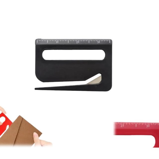 Envelope Opener 2025 New Letter Opener Envelope Slitter, Letter Opener with Concealed Blade, Letter Openers with Scale, Magnifying Glass, Wrapping Paper Cutter Tool for Home