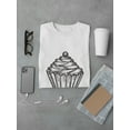 thumbnail image 3 of Sketch Of A Cupcake With A Berry Tee Men's -Image by Shutterstock, 3 of 4