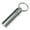 Silver, variant on Tnobhg Portable Sealed Jar Keychain Screw Lid Aluminum Alloy Waterproof Flat Bottom Hanging Mini Tablet Pill Storage Bottle Container Holder Key Ring