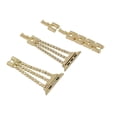 thumbnail image 2 of Compatible con Apple Watch Band Dressy Bling Jewelry Pulsera de pulsera de acero inoxidable Sparkle Strap iWatch bands 44mm Womens SeriesSE 6 5 4 3 2 1 42 mm,Oro WD.WDQZL Hogar, 2 of 4