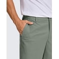 thumbnail image 3 of Shorts CRZ YOGA para Hombre de Golf 7" Stretch Ligero Gris Salvia, 3 of 3