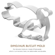 8-Piece Dinosaur Cookie Cutters Set, Stainless Steel Baking Molds for Dough, Cakes, Bread, and Pastry Decoration