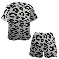 thumbnail image 3 of Leopard Print Pattern Pajamas Set Womens Loungewear Sleepwear 2 Piece PJ Sets, 3 of 7