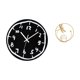 thumbnail image 5 of Reloj de pared silencioso, sin , decorativo, moderno, acrílico, diseño de con números, bola de cristal, estatua, escultura de hierro, fo, 5 of 8