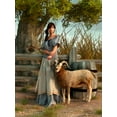 thumbnail image 2 of Eskridge, Daniel 25x32 Black Ornate Wood Framed with Double Matting Museum Art Print Titled - The Farmers Daughter, 2 of 4