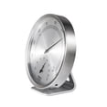 thumbnail image 1 of HINTRMENT Durable Metal Hygroscope for Home with Dual Temperature and Humidity Display Silver, 1 of 8