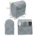 thumbnail image 4 of Orient Stand Mixer Cover, Tile in Eastern Style Ornamental Lace Tracery Swirl Geometrical Design, Kitchen Appliance Organizer Bag Cover with Pockets, 5 Quarts, Pale Blue Pale Yellow, by Ambesonne, 4 of 4