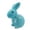 Sky Blue, variant on 8.6-Inch Colorful Flocked Bunny Figurine with Bow Tie, 1 PCS Spring Easter Table Centerpiece Decor for Home, Party, or Office, Indoor Festive Bunny Decoration for Mantel and Tabletop