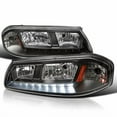 thumbnail image 2 of Spec D Tuning 2LH-IPA00JM-V2-RS Phares Euro Noirs avec LED pour Chevy Impala 2000-2005, 2 of 4