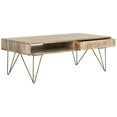 thumbnail image 4 of SAFAVIEH Marigold Mid-Century Coffee Table with Drawer, Natural, 4 of 11