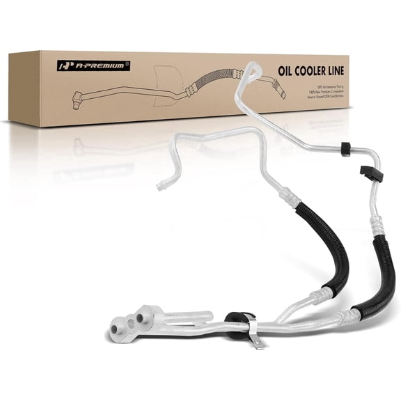 A-Premium Inlet and Outlet Engine Oil Cooler Line Hose Assembly Compatible with Chevrolet Astro GMC Safari 1996-2005 V6 4.3L