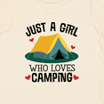 thumbnail image 4 of Inktastic Just a Girl Who Loves Camping Girls Baby T-Shirt, 4 of 5