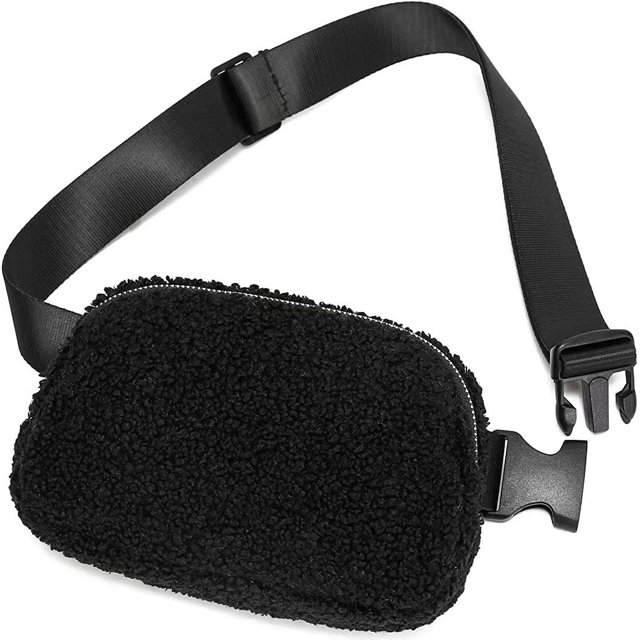 Riñonera de forro polar TUNC bolso cruzado para mujer riñonera de moda en todas partes