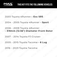 thumbnail image 2 of MAX Advanced Brakes - Front Brake Kit For 2005-2023 Toyota Tacoma (6 Lug) | Carbon Ceramic Brake and Rotor Kit | Daily Driving Geomet Coated Brake Rotors, 2 of 9