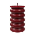 thumbnail image 2 of (2 pack) Better Homes & Gardens Unscented Bubble Pillar Candle, 3x5 Inches, Red, 2 of 7