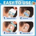 thumbnail image 2 of Monebena 100 Pcs Ear Covers Waterproof Baby Shower Swimming Ear Stickers Newborn Ear Plugs Kids Disposable Ear Tape Ear Protectors Showering Surfing Snorkeling or Other Water Sport, 2 of 8