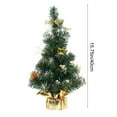 thumbnail image 4 of Cheapark 7.9/11.8/15.7in Mini Gold Christmas Tree - Potted Artificial Decor, Suitable for Offices, Desktops & Holiday Countertops, 4 of 6