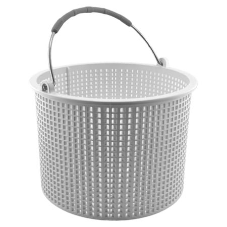 Pool Skimmer Basket for Inground Pool Compatible with Hayward Skimmer Basket and Pool Filter Basket SP1082CA | Built-in Brass Weight | 316 Stainless Steel Handle & Convenient Rubber Grip