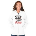 thumbnail image 3 of Happy Halloween Spooky Macabre Horror Zip Up Hoodie Men's Women's Brisco Brands X, 3 of 6