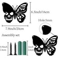 thumbnail image 5 of Metal Butterfly Decor Wall Hanging Plaques Ornaments Iron Wall Art Sculpture Sign for Home Decoration Gift Black 6.3 x 7.9inch, 5 of 9